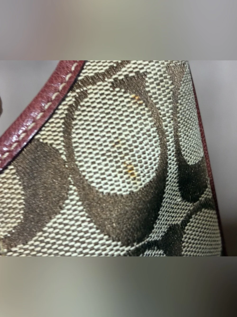 Coach Suede Leather Hobo Shoulder Bag